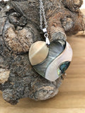 Pendentif coeur en nacre Les Bogardines