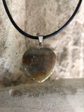 Pendentif coeur agate des Indes Les Bogardines